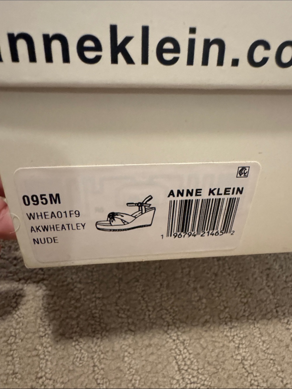 🆕 Anne Klein Wheatley Ankle Strap Espadrille Wedge. 9.5. New in box!🔥 - Picture 7 of 9